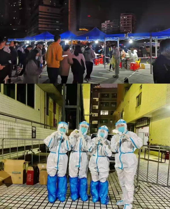 疫情下的“逆行者”：8868登录平台医务人员七天不分昼夜奋战在核酸采样现场4.png