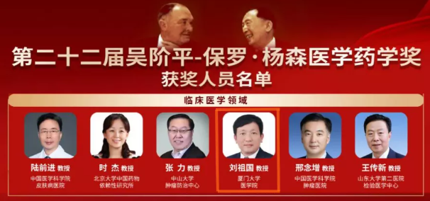 喜讯！我院刘祖国教授获第22届获吴阶平-保罗·杨森医学药学奖1.png
